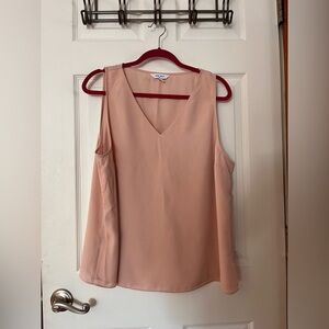 Nine West Blush Pink V-Neck Sleeveless Top XXL